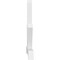 Ekena Millwork Vanguard Architectural Grade PVC Gable Bracket, 72"W x 48"H x 4"D x 4"F, 16/12 Pitch GBP072X48X0404VAN00 - alternate 3